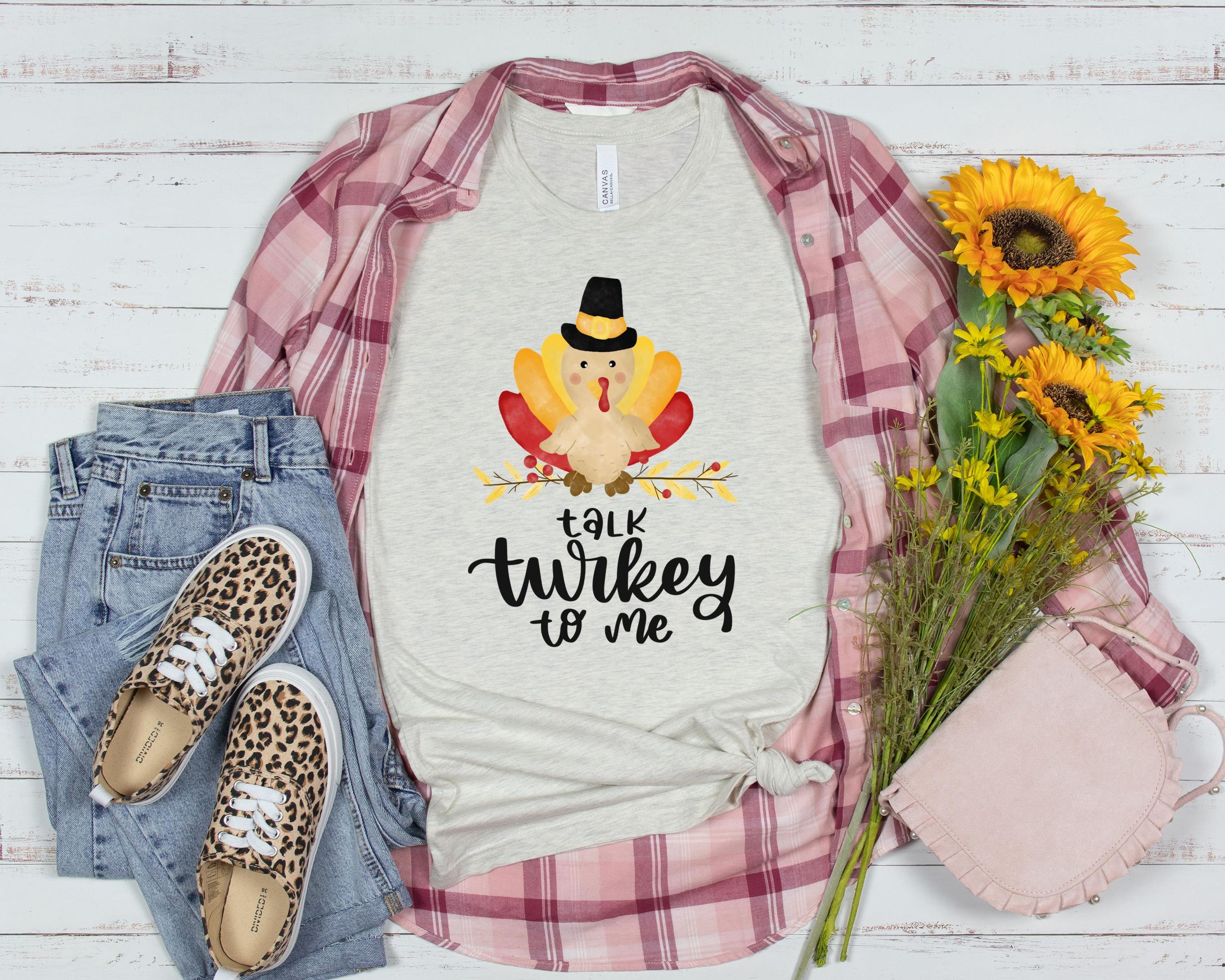 Talk Turkey To Me Shirt, Fall Season Shirt, Autumn Shirt, Happy Mid Shirt, For Autumn Shirt, Pumpkin Season Shirt, Thanksgiving Shirt