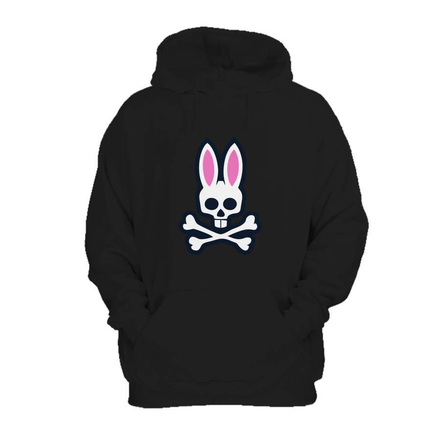 Bunny For Guys Rabbit Graphic Art Hoodie