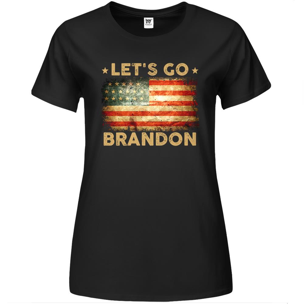 Let’S Go Braden Brandon Us Flag Funny Trendy Sarcastic Gift Premium Womens T Shirts