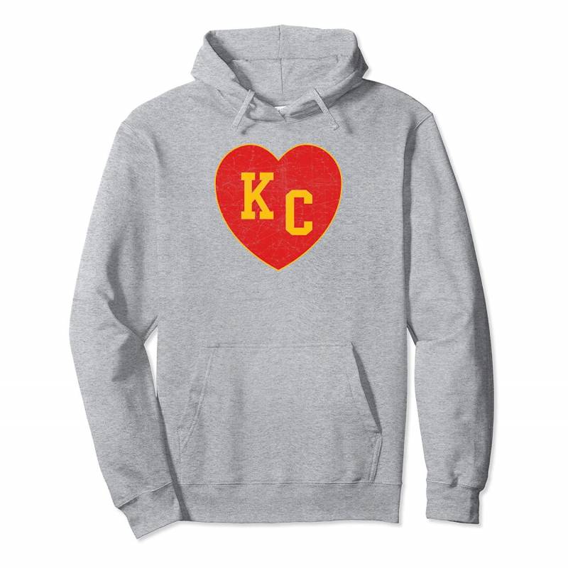 I Heart KC Love Letters Kansas City Red & Yellow Kc Love Pullover Hoodie, T Shirt, Sweatshirt