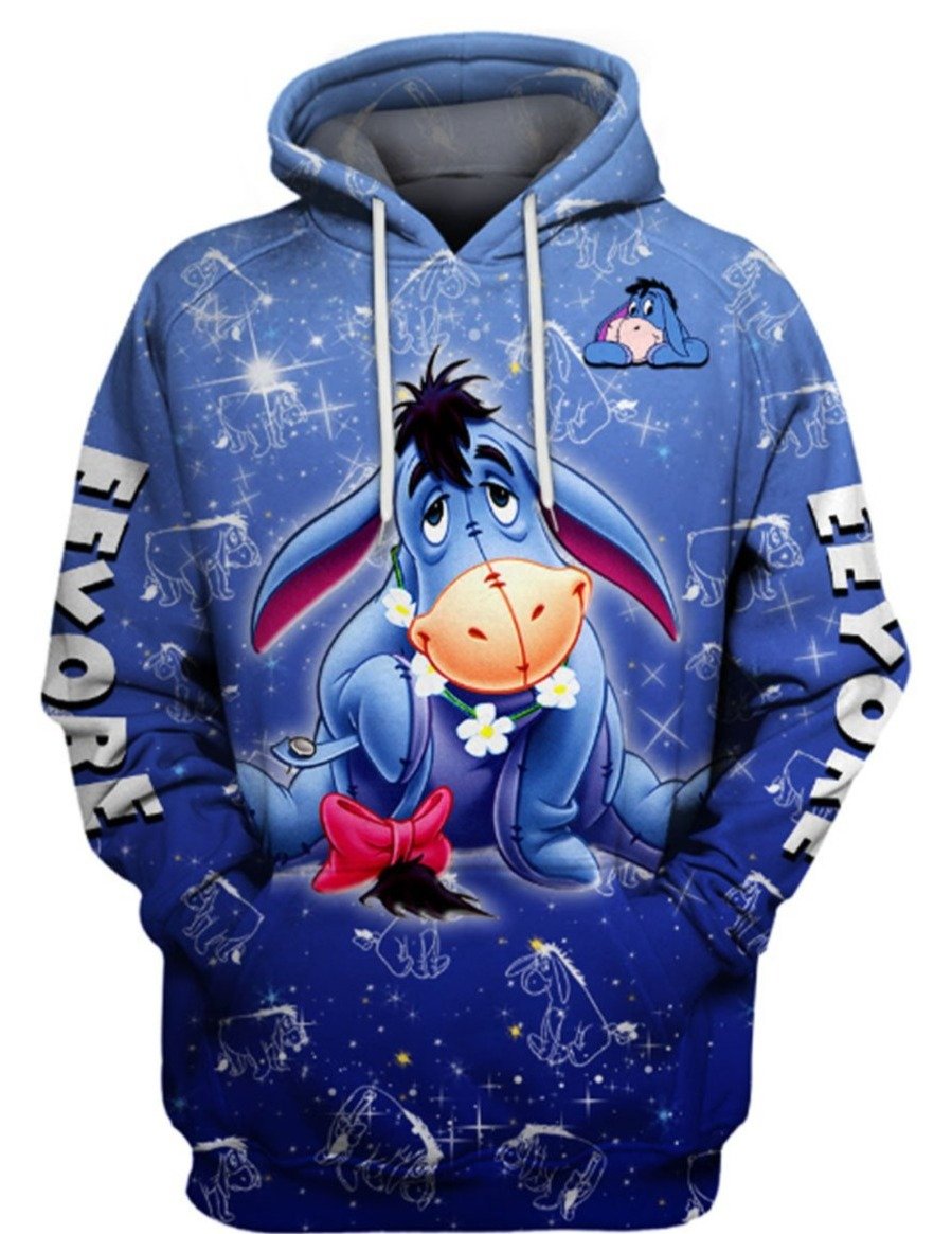 Eeyore Hoodie Cartoon, Personalized Eeyore Hoodie, Eeyore Cute Hoodie, Winnie The Pooh, Diney World Shirt, Eeyore Gifts, Funny Diisney Shirts