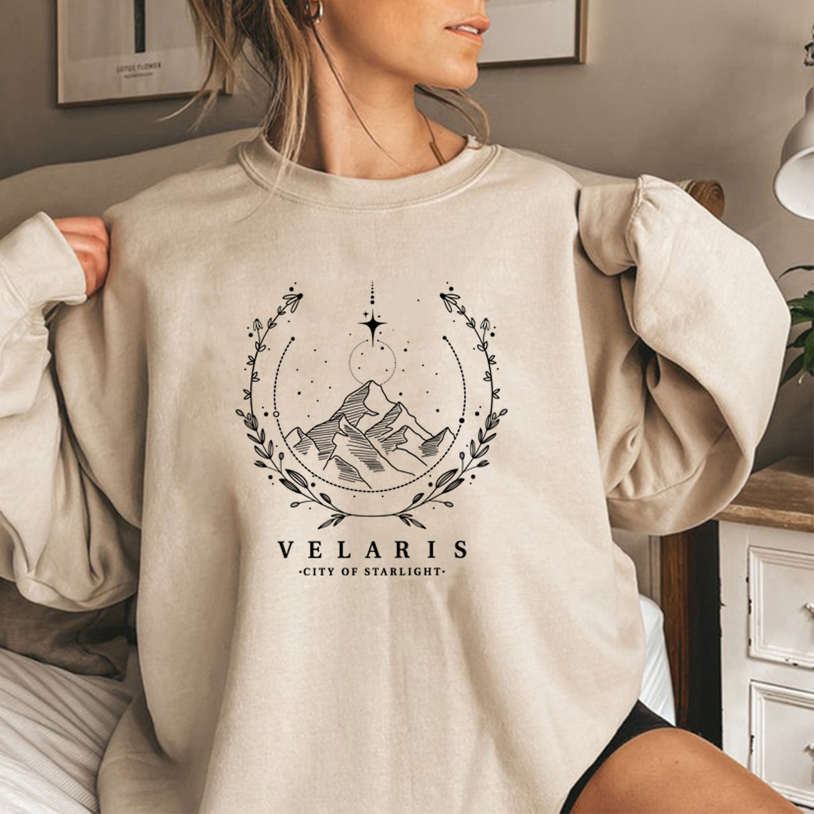 Velaris Sweatshirt The Night Court Hoodies Court of Thorns and Roses Sweatshirt Women Hoodie SJM City of Starlight Pullovers Top alx