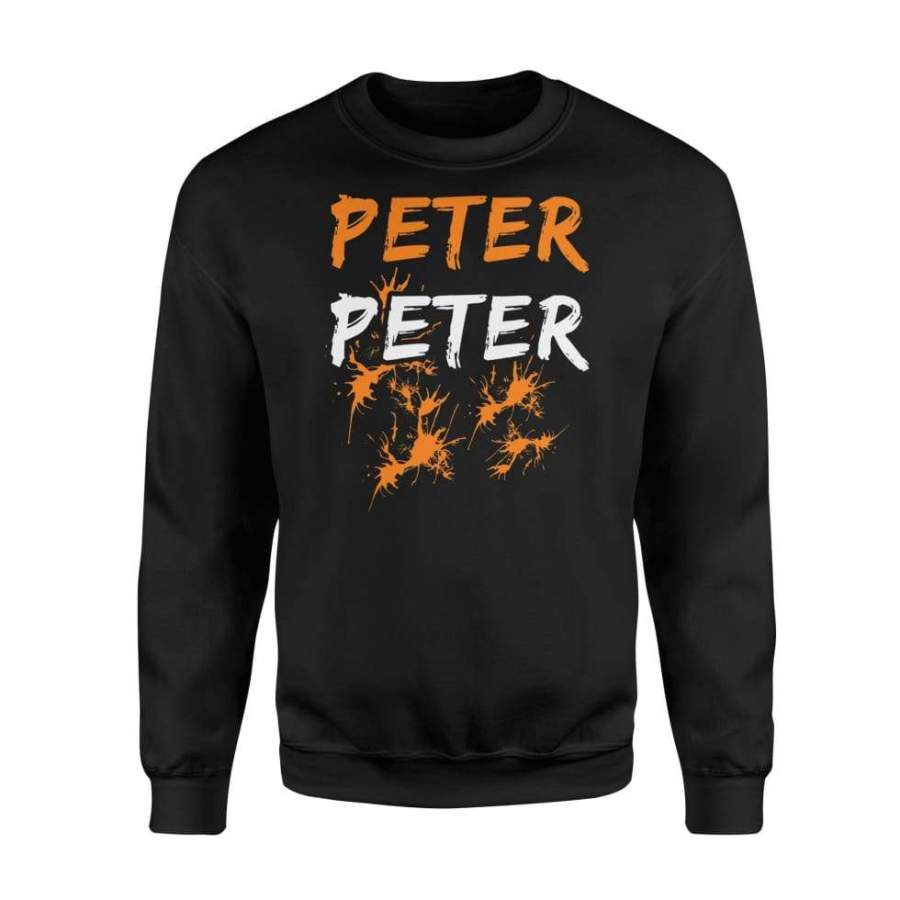 Mens Couples Halloween Costume Shirt Peter Peter Pumpkin Eater Costume – Standard Fleece Sweatshirt