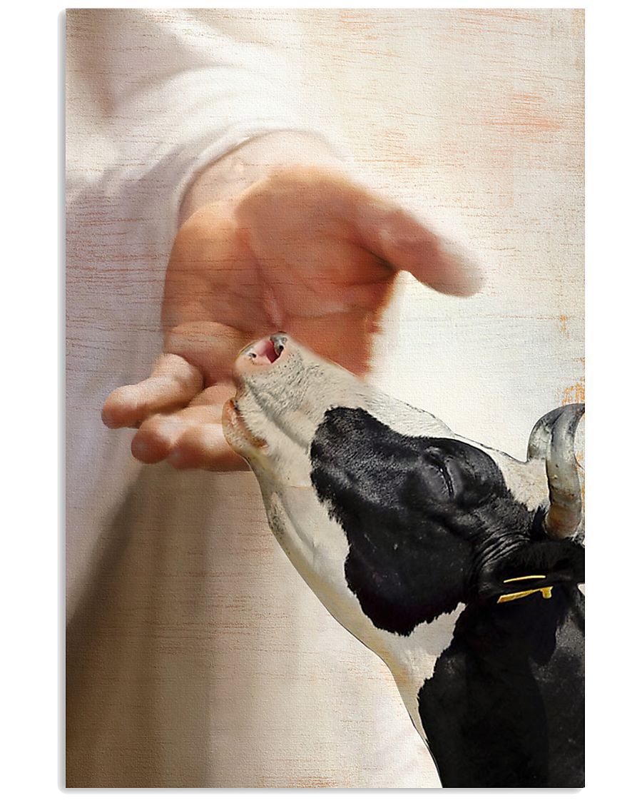 Cow With God Poster And Canvas, Wall Decor, Wall Art, Canvas Instructure, Wall Art, Poster Store, Wall Decals, Canvas Wall Art