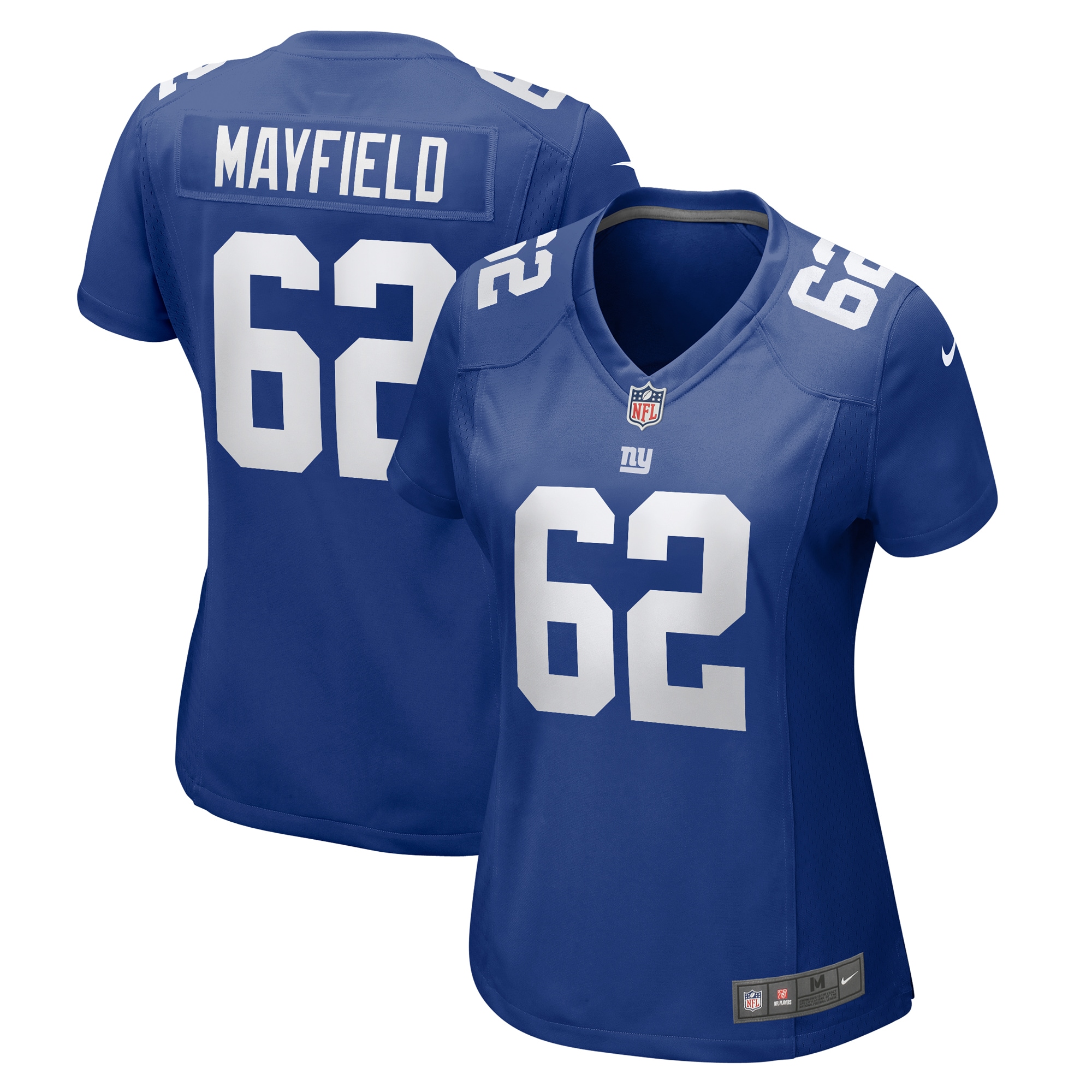 Women’s New York Giants Jalen Mayfield  Royal  Game Jersey