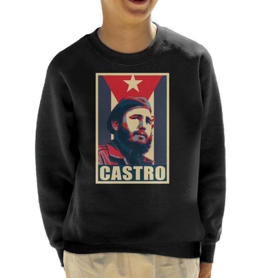 Castro Propaganda Poster Kid’s Sweatshirt