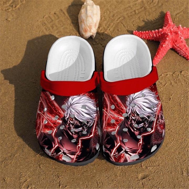 Tokyo Ghoul Anime Japan Comfortable For Man And Women Classic Water Rubber Crocs Crocband Clogs Comfy Footwear