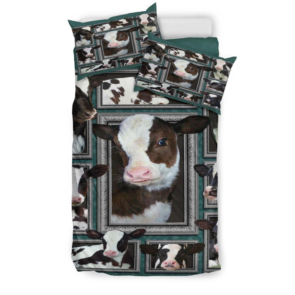 Cow 3D Quilt Bedding – Duvet Cover And Pillowcase Set