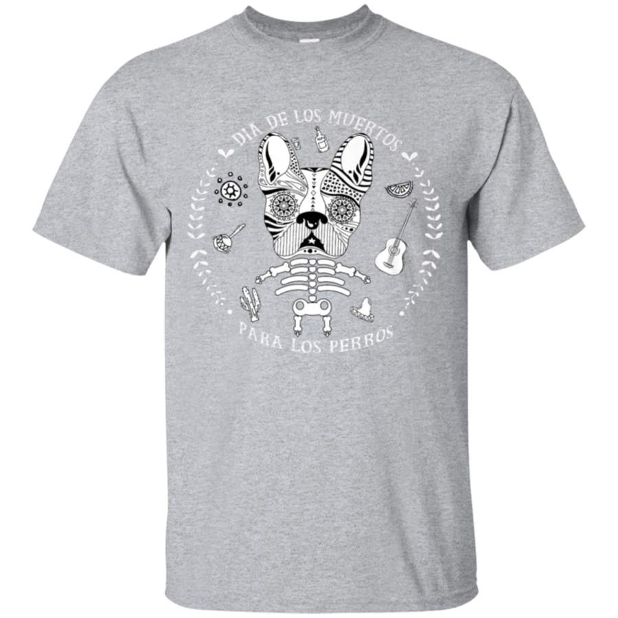 Dia De Los Muertos Dog Skeleton T-shirt Puppy Skull Costume Kid’s T-Shirt