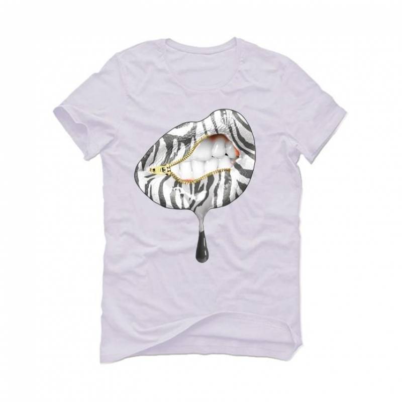 YEEZY 350 V2 Yeshaya Reflective White T-Shirt (LIPS UNSEALED)