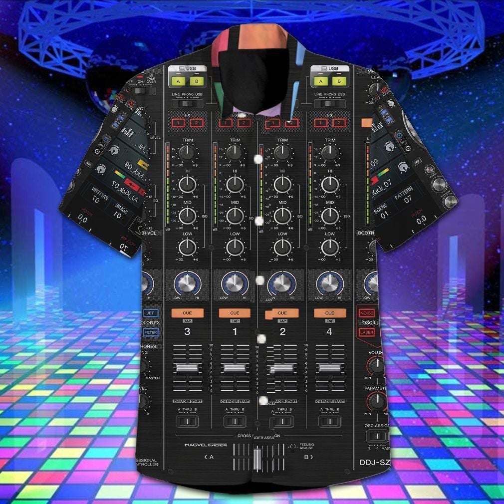 Dj Controller Black Nice Design Aloha Hawaii Shirts For Men Women Ha93572