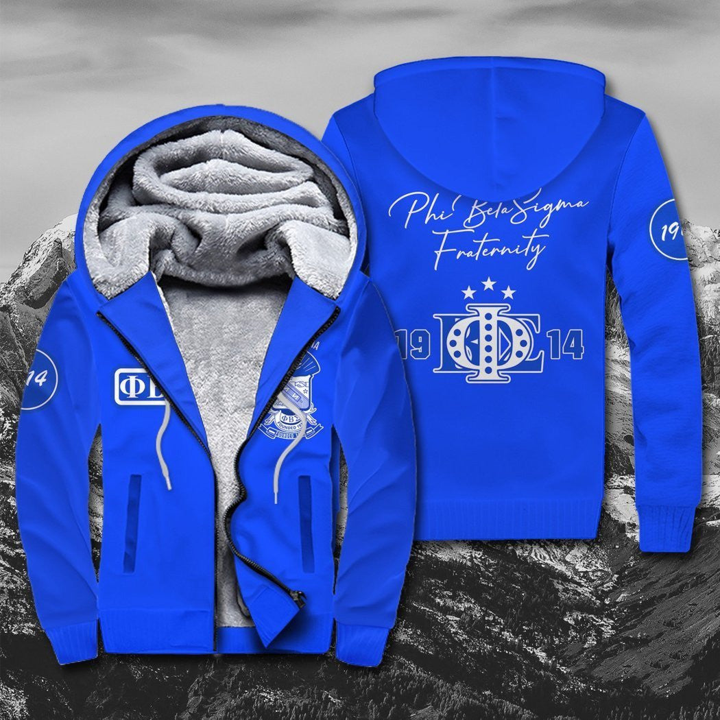 Fraternity Hoodie – Phi Beta Sigma Frat Inc 1914 Sherpa Hoodie