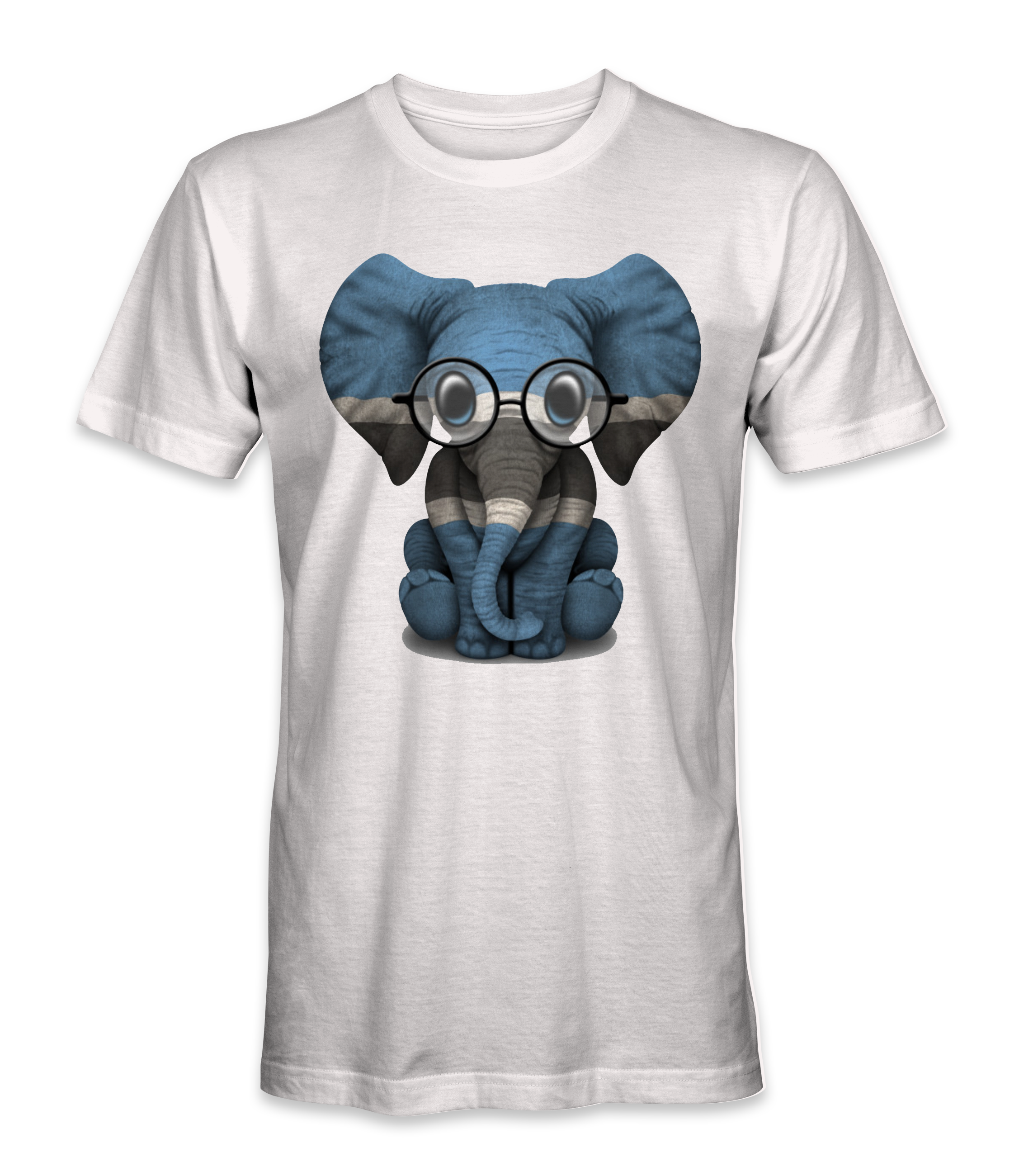 Botswana Country Flag On An Elephant T-Shirt