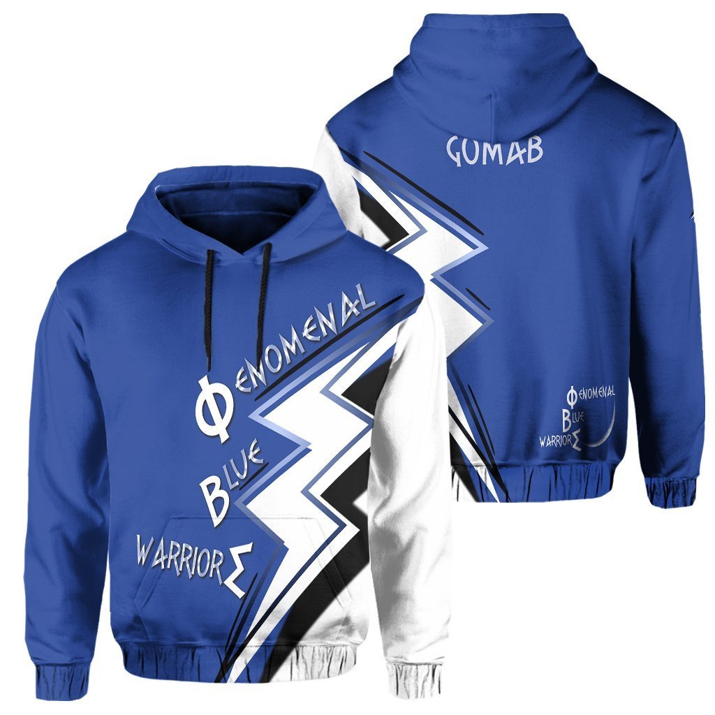 Fraternity Hoodie – Phi Beta Sigma Phenomenal Blue Warriors Pullover Hoodie – Flash Style