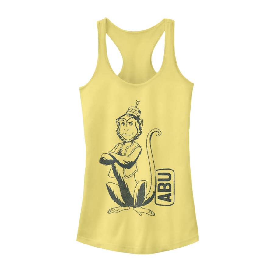 Aladdin Junior’s Cartoon Abu Profile  Racerback Tank