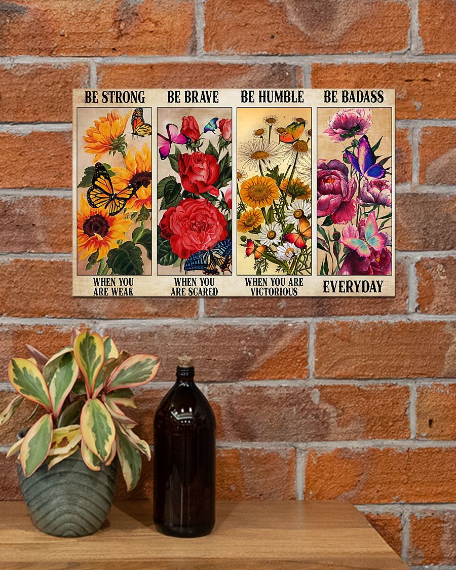 Memorial Gift To Heaven – Be Strong When You Are Weak Horizontal Canvas And Poster | Wall Decor Visual Art