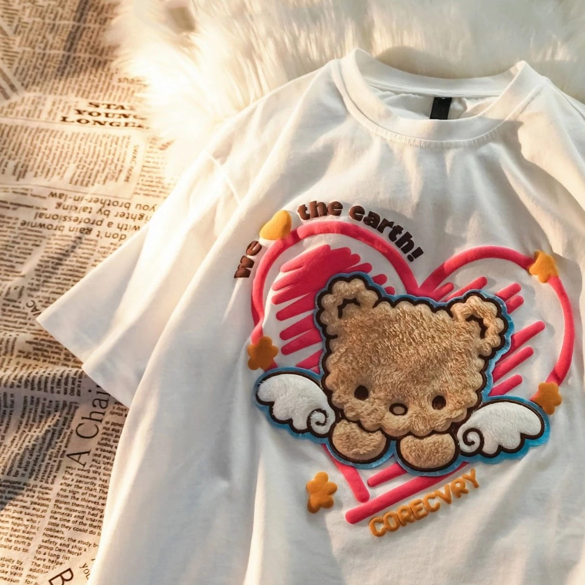 Tshirt Bulge Kawaii Print Love Bear