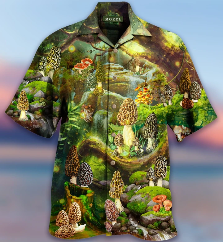 Mushroom Magic Green Hawaii Shirt Ha4760