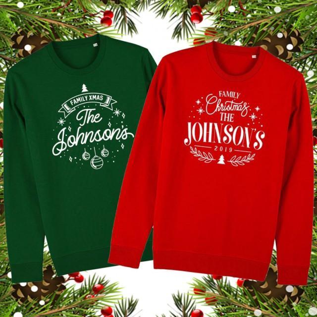 Personalised family christmas jumper customised christmas sweater, customized family shirt, customized christmas couple shirt, personalized christmas sweater, christmas ugly sweater, christmas gifts for her, christmas gifts for him – RuddyCheeks©
