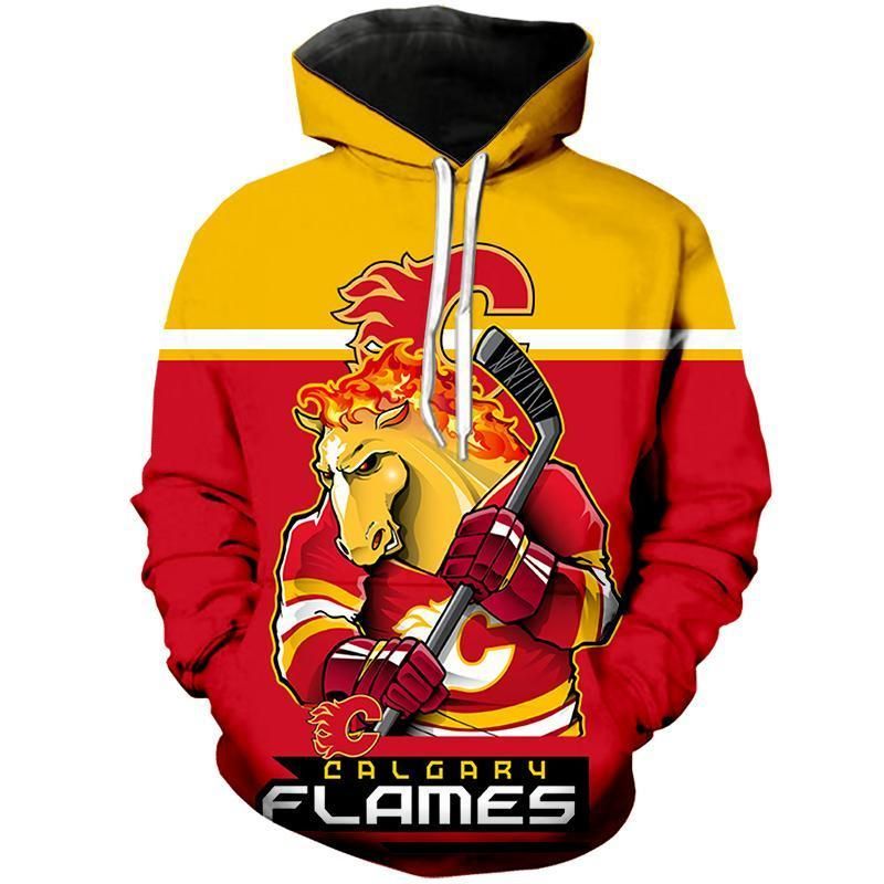 Limited Edition Football Hoodie Calgary Flames 3D Hoodie