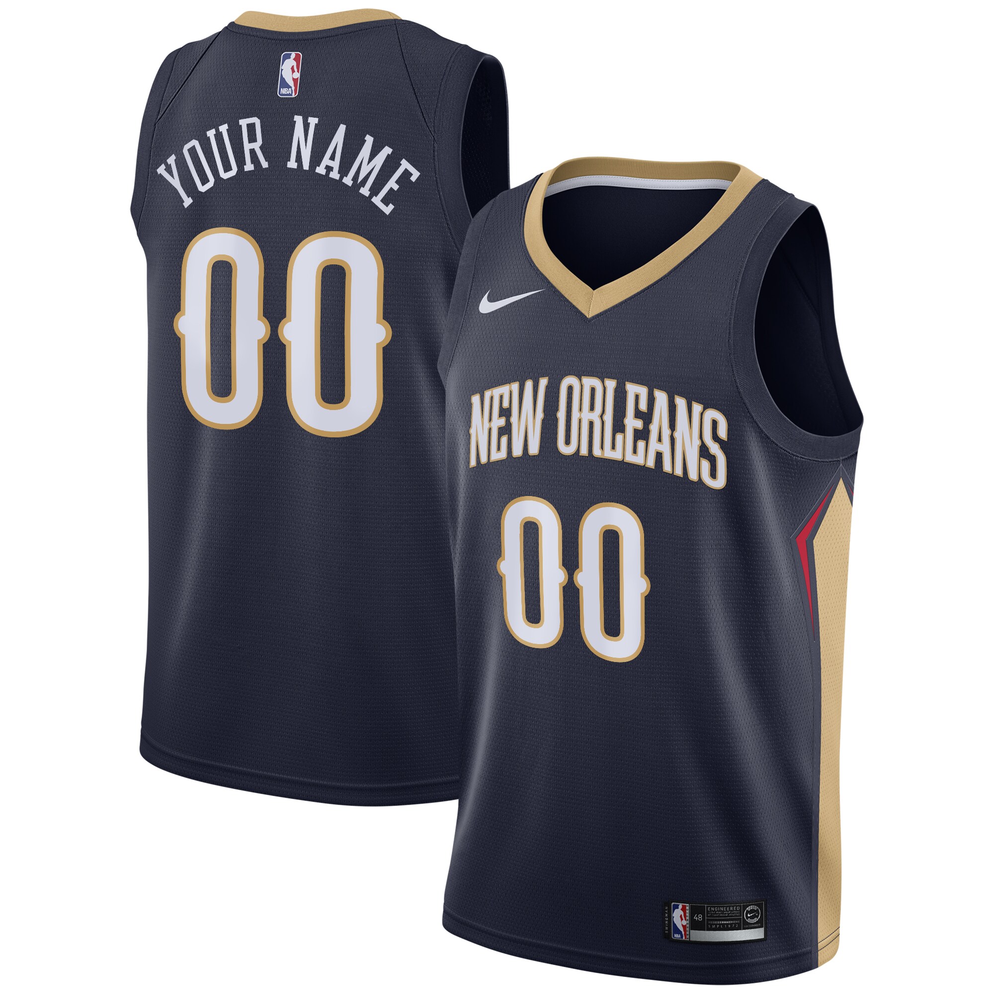 New Orleans Pelicans Icon Swingman Jersey – Custom – Youth 2