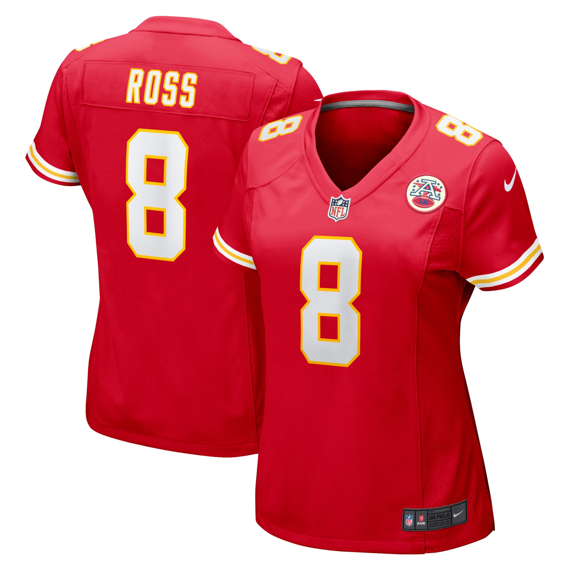 Justyn Ross Kansas City Chiefs Women's Home Game Player Jersey – Red