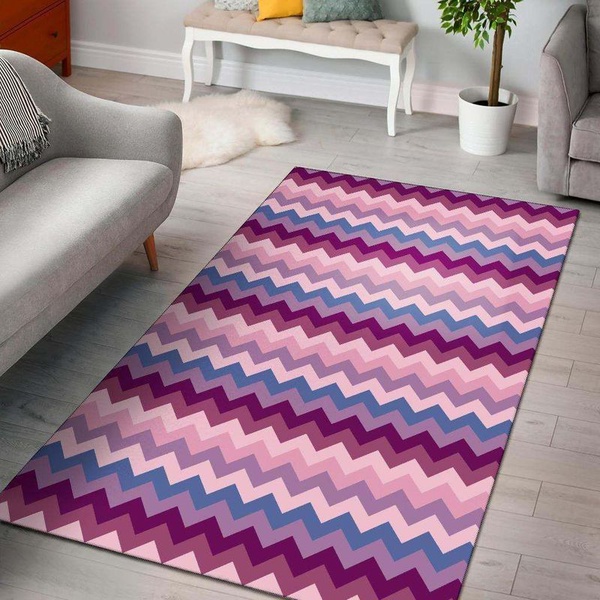 Zig Zag Area Rug Living Room Rug Home Decor Floor Decor 1 VH3