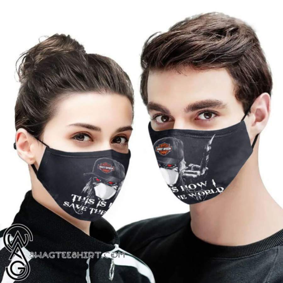 Harley-davidson iron maiden all over printed face mask – Jamestees Store