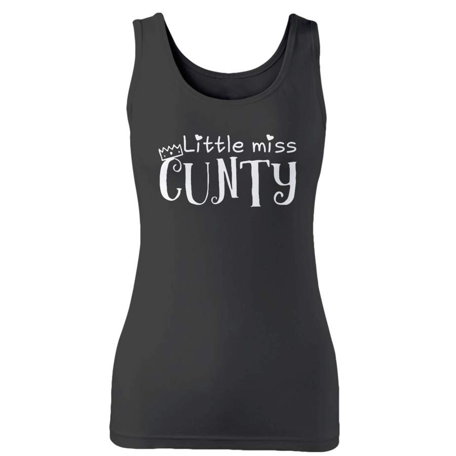 Little Miss Cunty Funny Saying Woman’s Tank Top