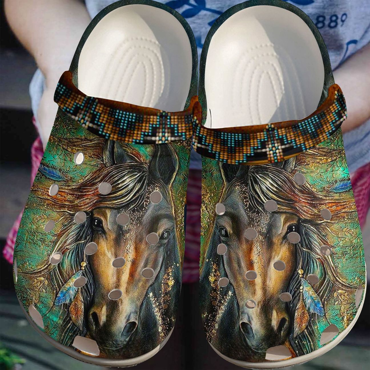 Native Personalize Clog, Custom Name, Text, Fashion Style For Women, Men, Kid, Print 3D Ancient Soul