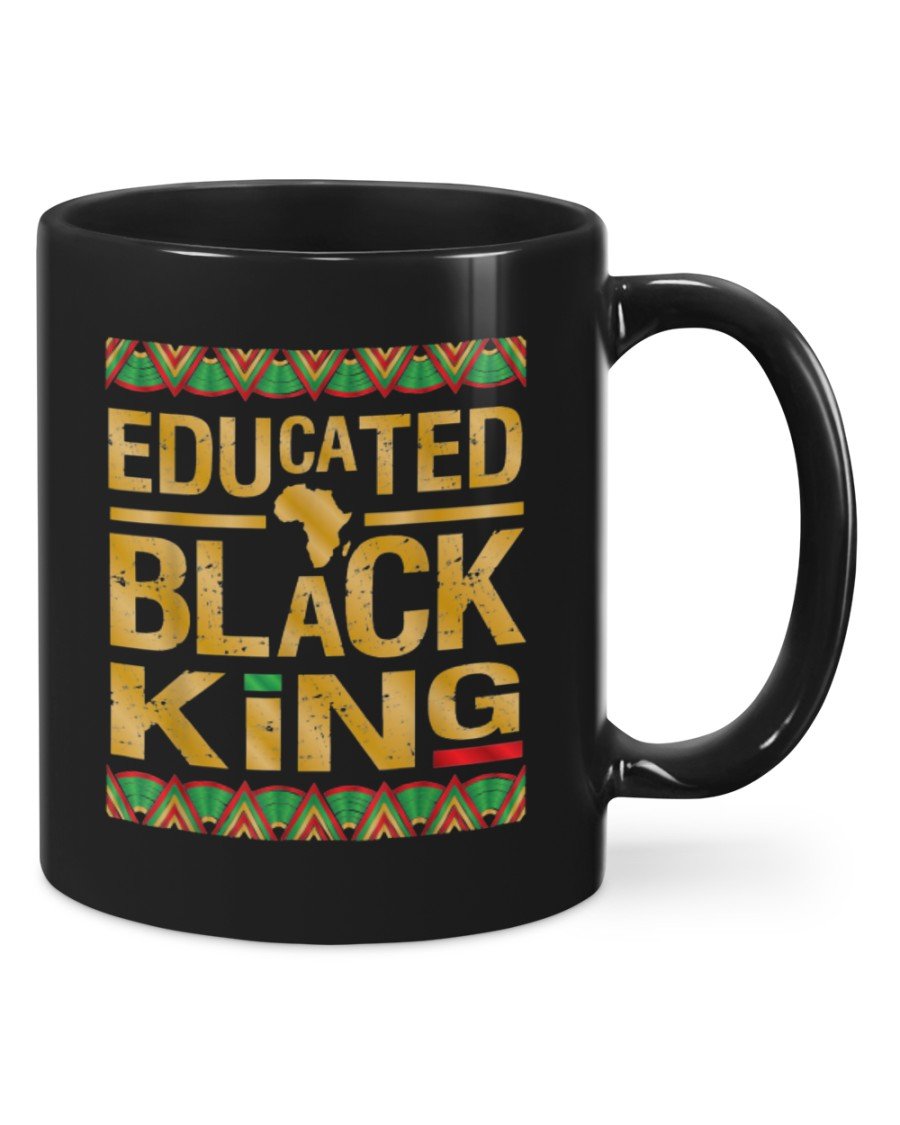 Educated Black King Mugs