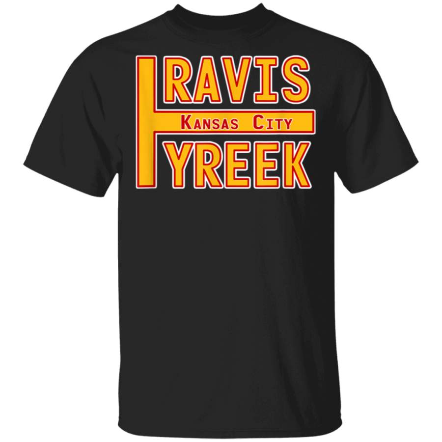 Travis Tyreek Red Kansas City Football Fan Logo TShirt