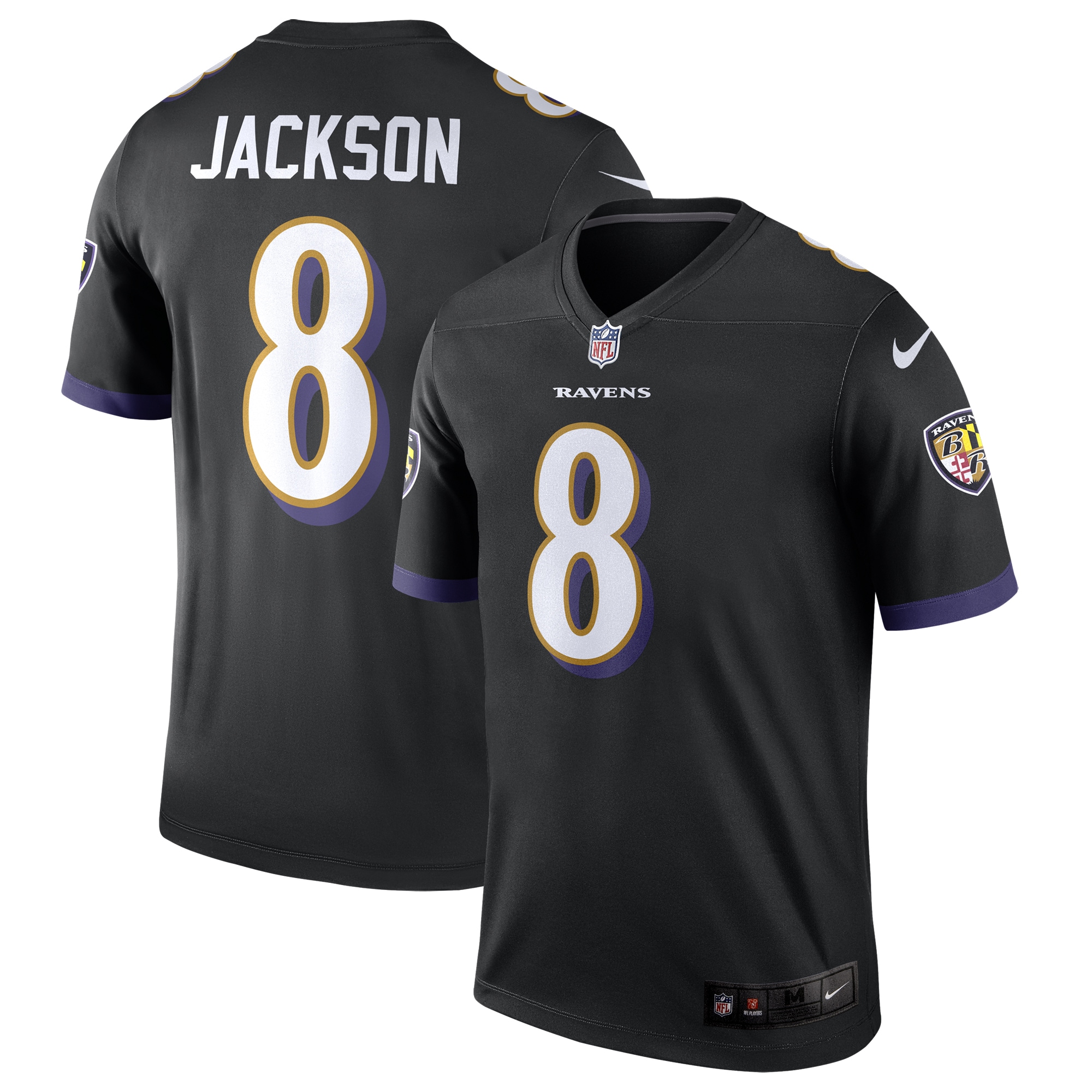 Lamar Jackson Baltimore Ravens Legend Jersey – Black