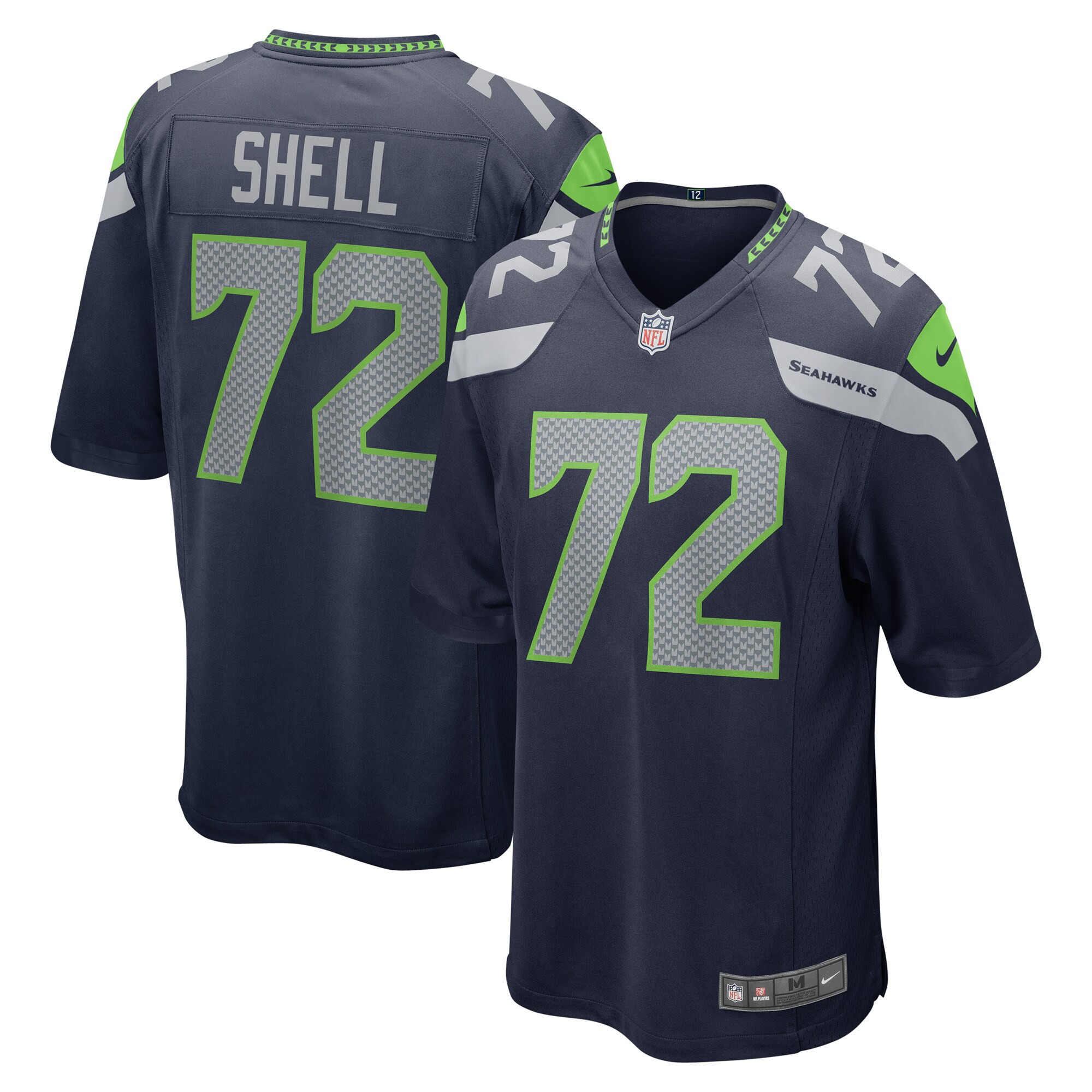 Brandon Shell Seattle Seahawks Game Jersey – College Navy NFL