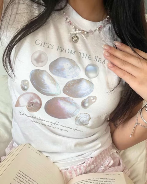 Seashell Gifts From The Sea Aesthetic Shirt Outfit