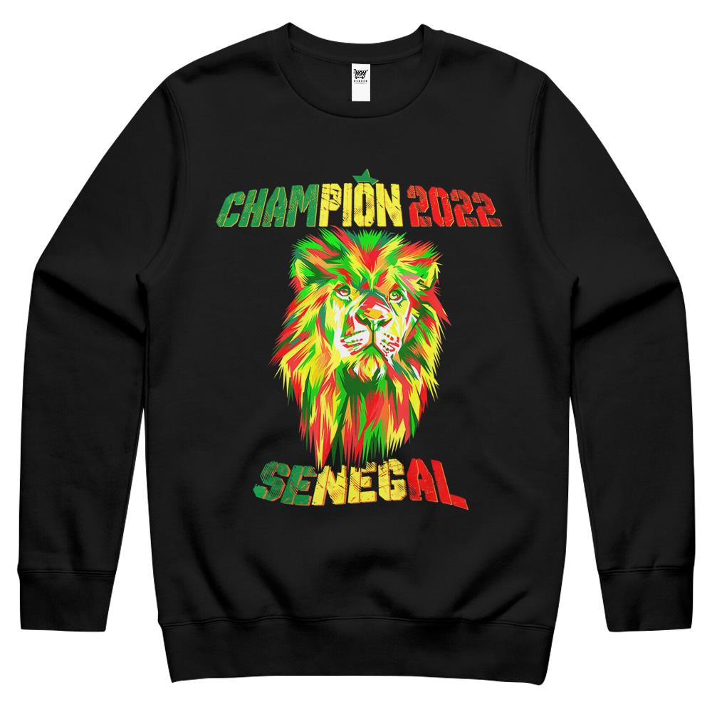 Senegalese Soccer Team Champion 2022 African Cup Senegal Crewneck Sweatshirt