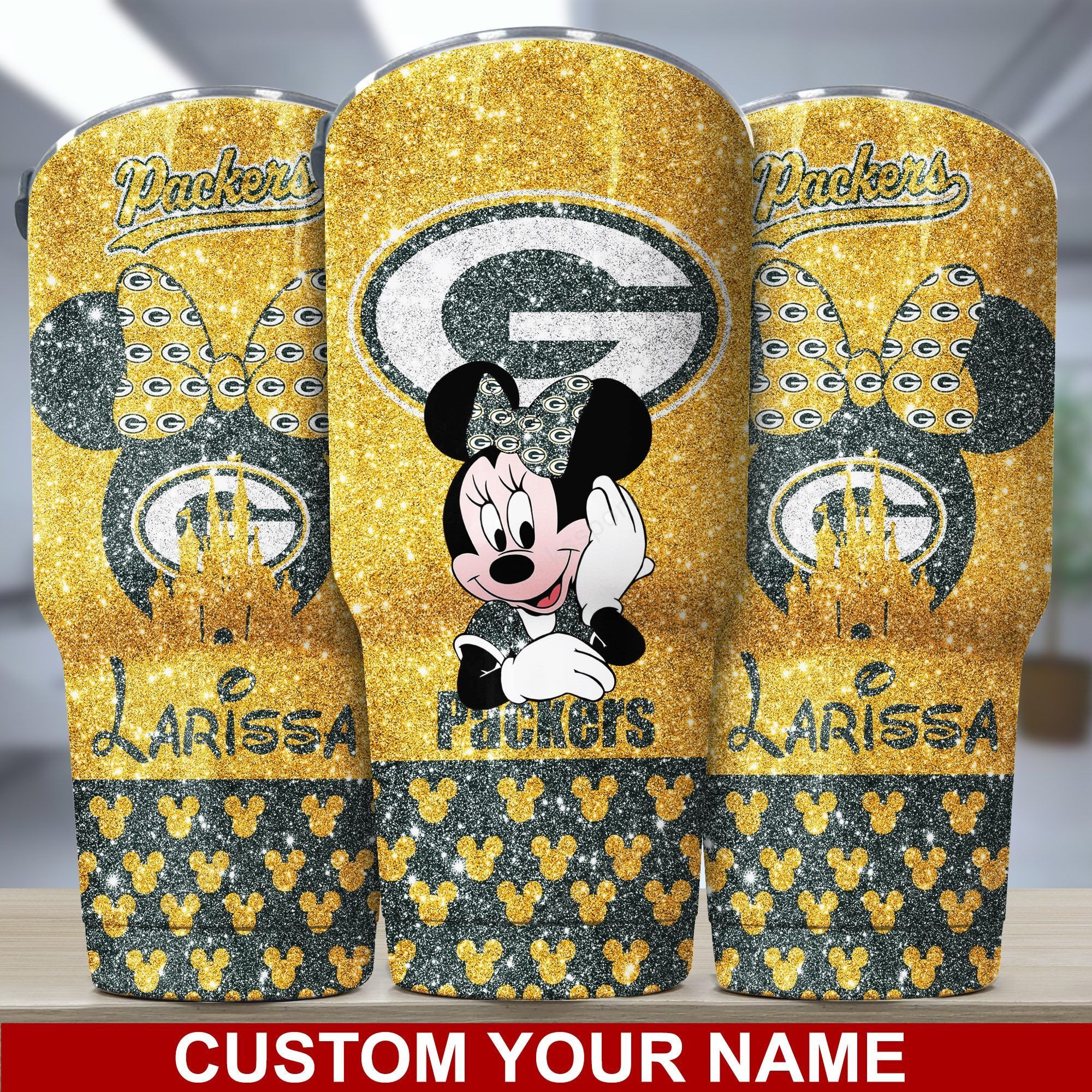 Green Bay Packers Custom Name Tumbler Bg385