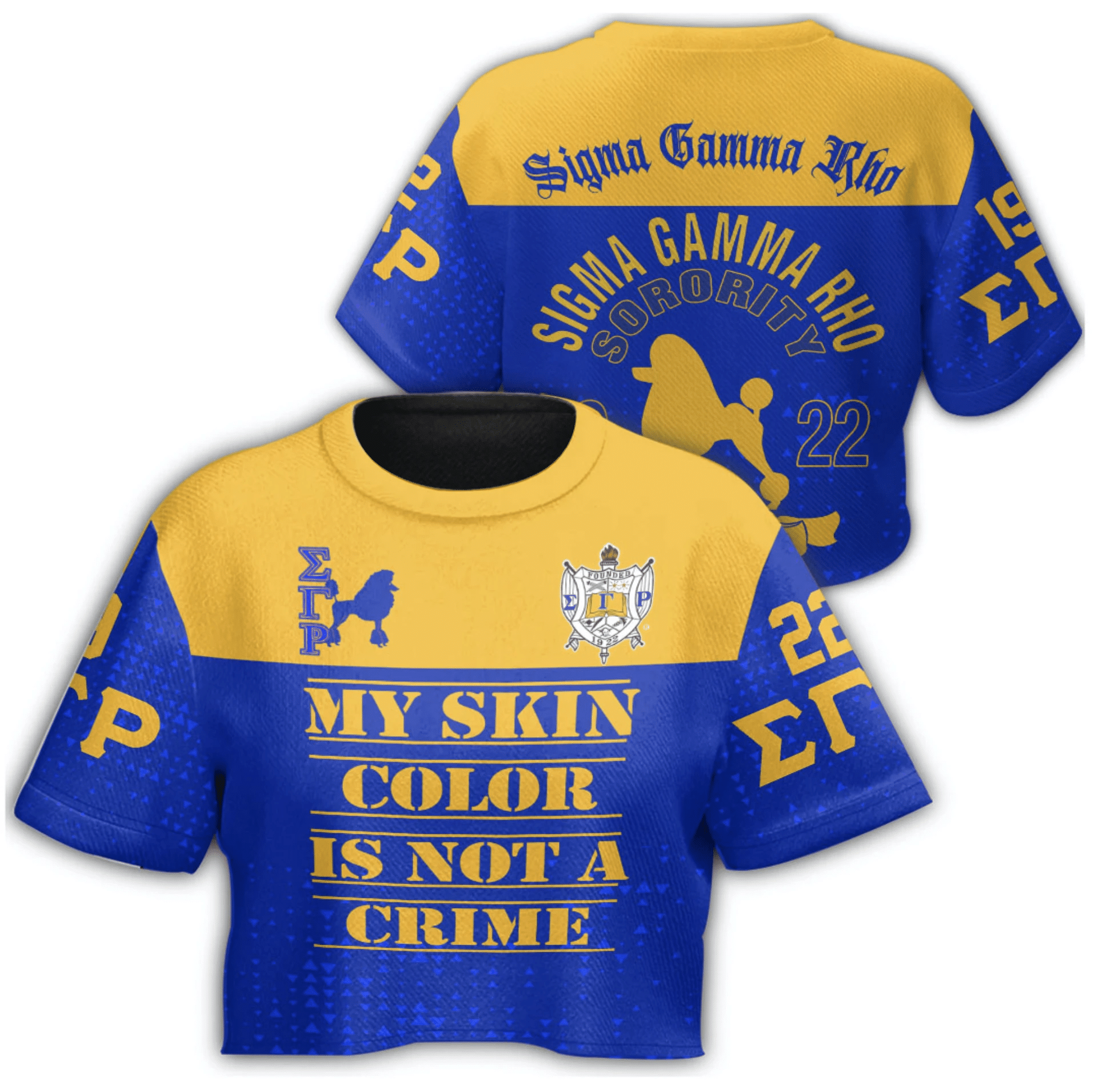 Sorority Tshirt – Sigma Gamma Rho Croptop Tshirt