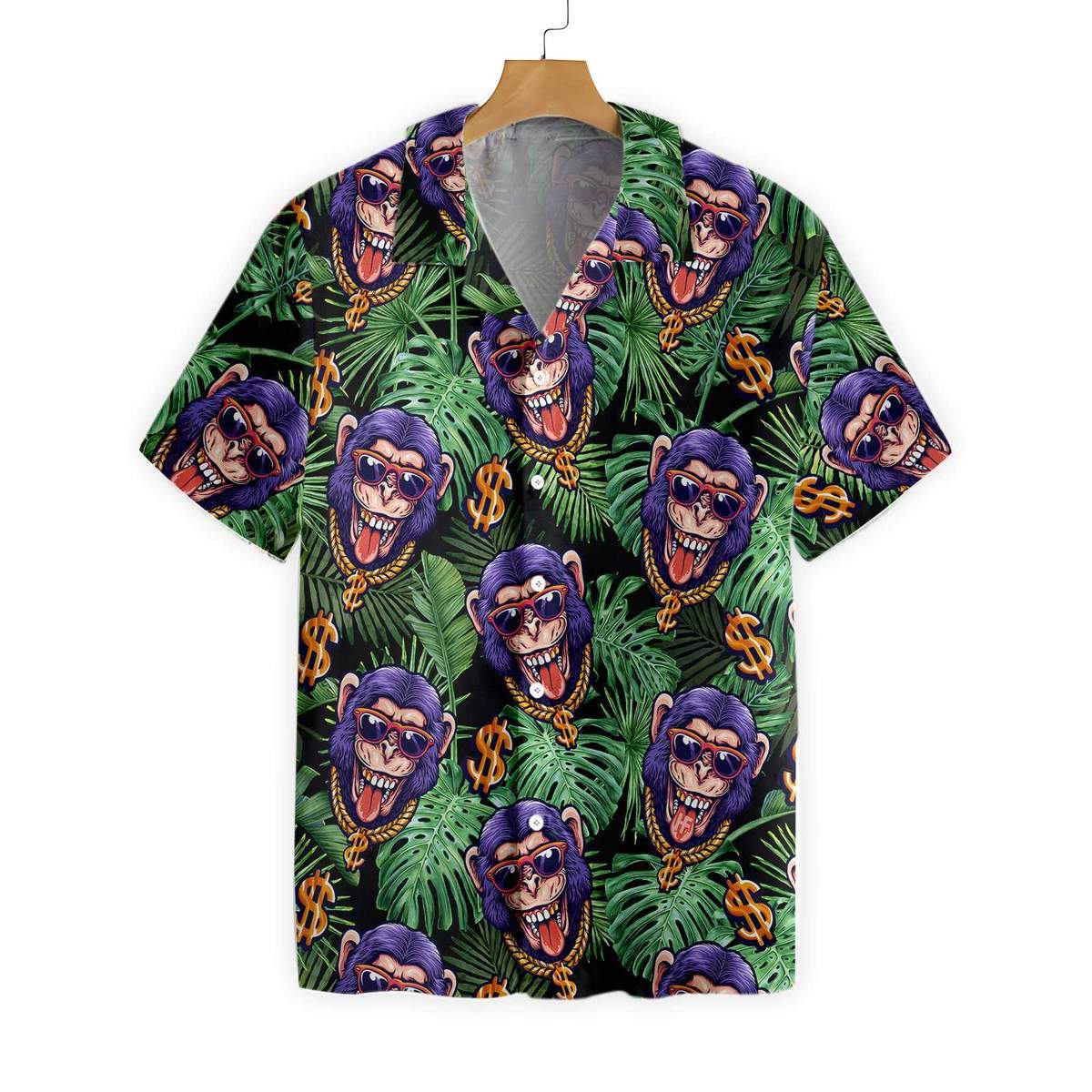 Tropical Millionaire Monkey All Over Printed Hawaii Shirt Ha34438