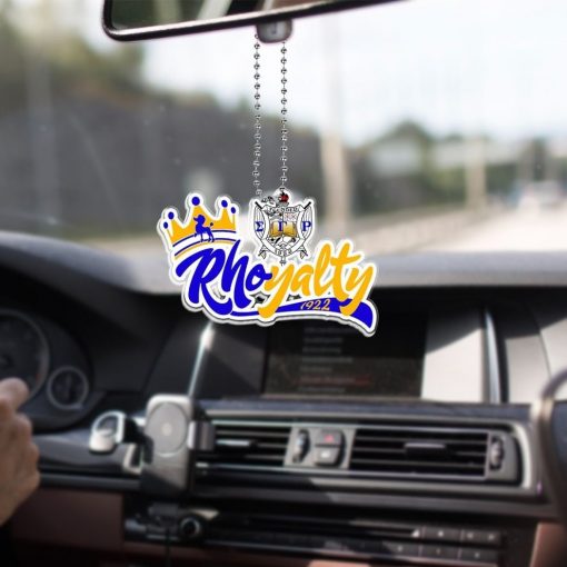 Sigma Gamma Rho 1922 Emblem Rhoyalty Crown Poodle Car Hanging Ornament