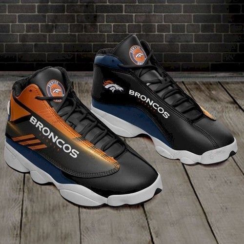 Denver Broncos Custom Sneakers Air Jordan 13 Tennis Shoes For Fan