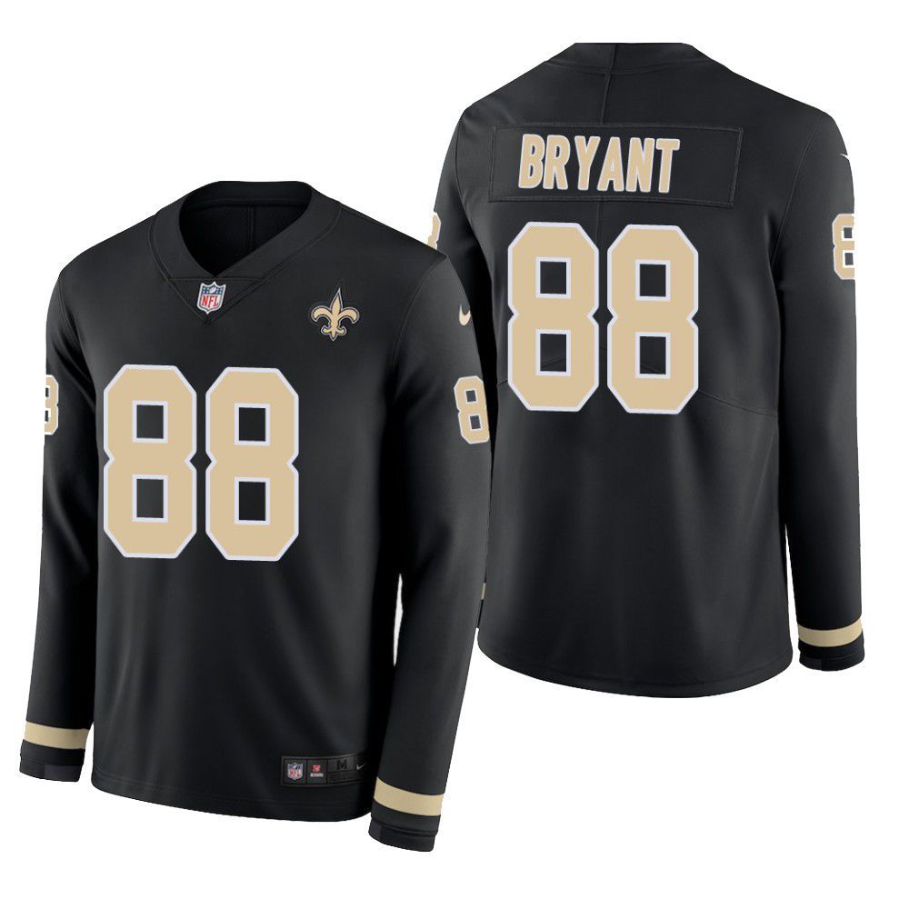 New Orleans Saints Dez Bryant Therma Long Sleeve Mens Jersey Black