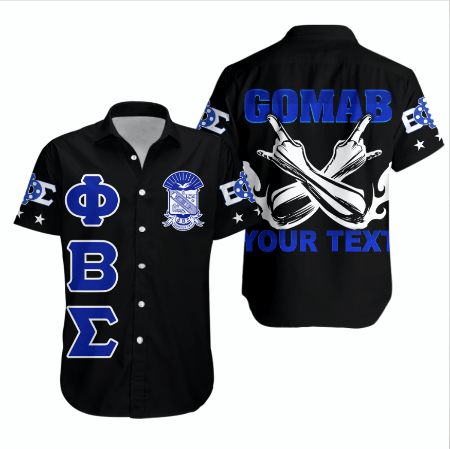 Fraternity Shirt – Personalized Phi Beta Sigma Letters Greeklife Short Sleeve Shirt