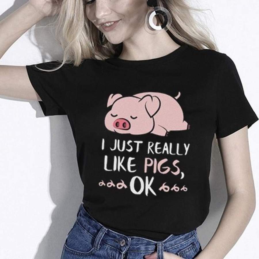 Cute T Shirt Funny Animal Shirt Cute Pig T Shirt Graphic Tees