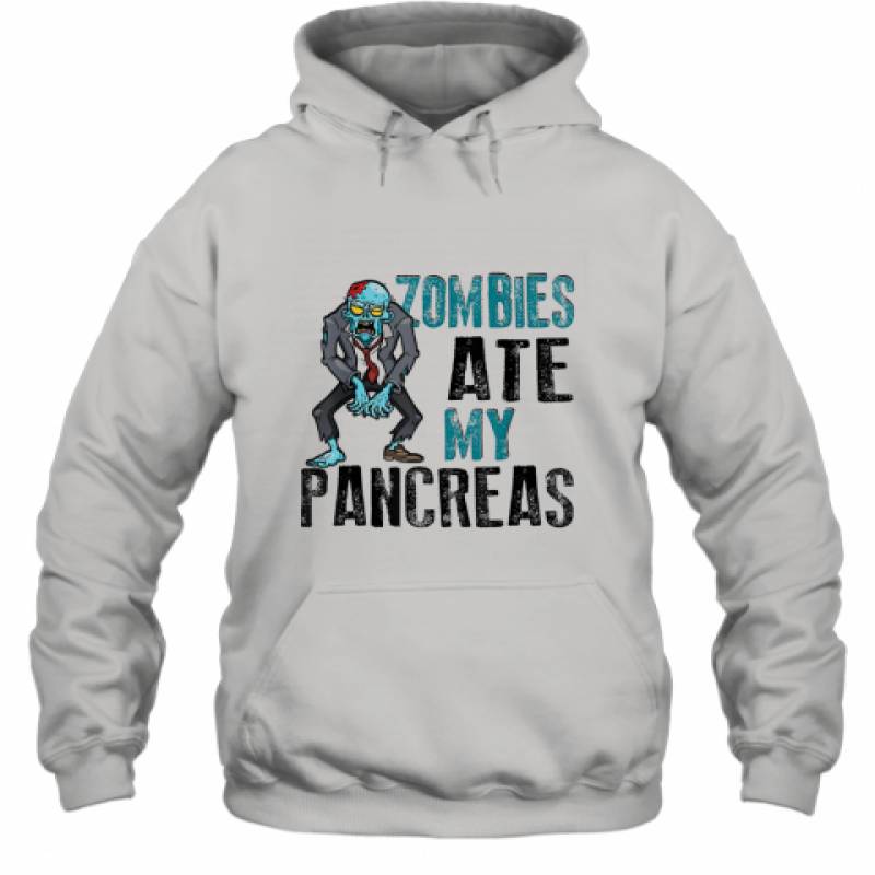 Zombies Ate My Pancreas Diabetes Awareness Halloween shirt Hoodie