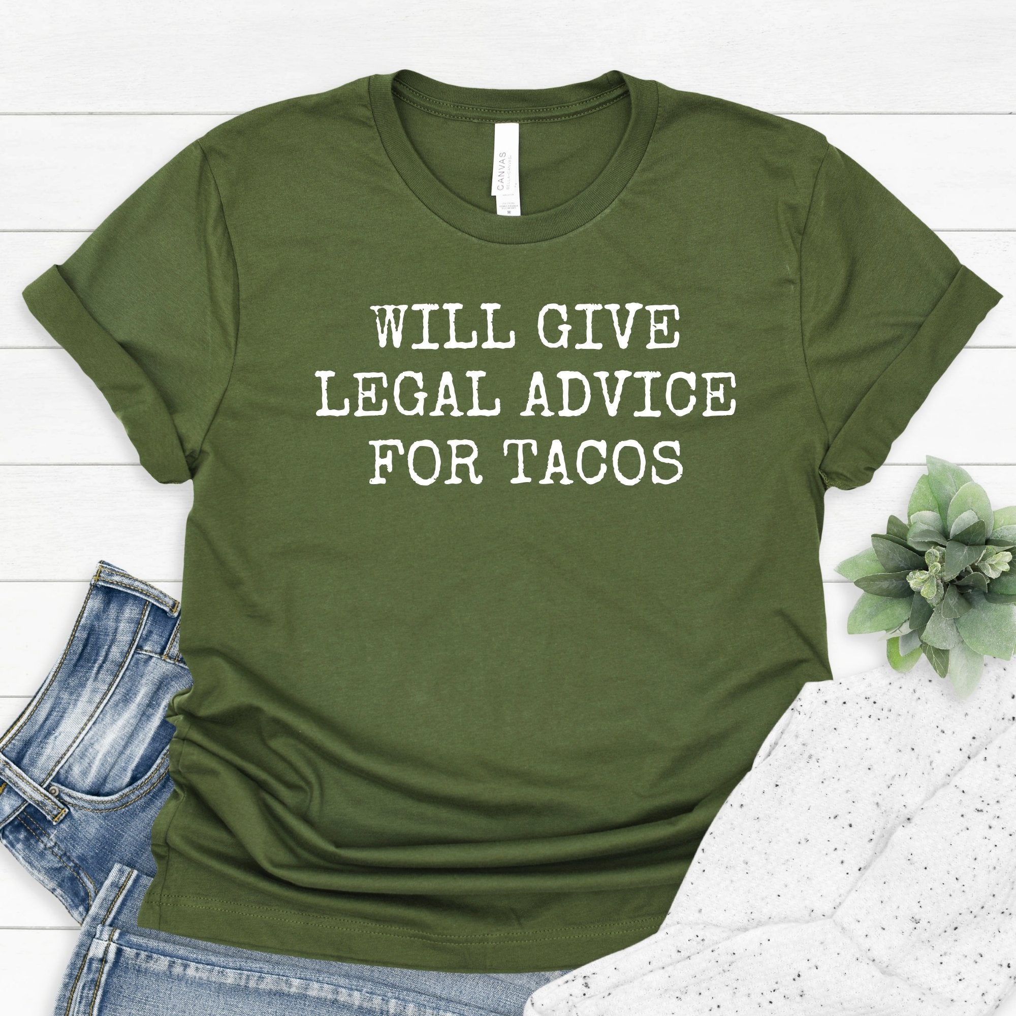 Will Give Legal Advice For Tacos Unisex T-Shirt