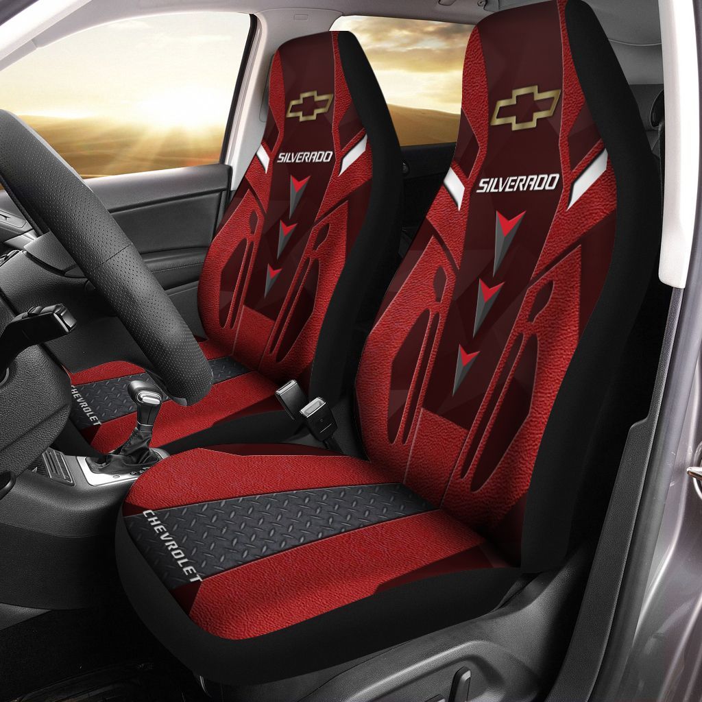 Chevrolet Silverado Lph-Nh Car Seat Cover (Set Of 2) Ver 2 (Red)