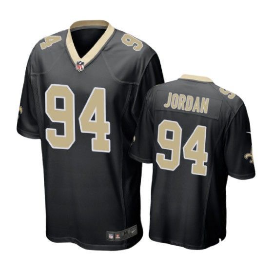 New Orleans Saints Cameron Jordan Game Black Mens Jersey