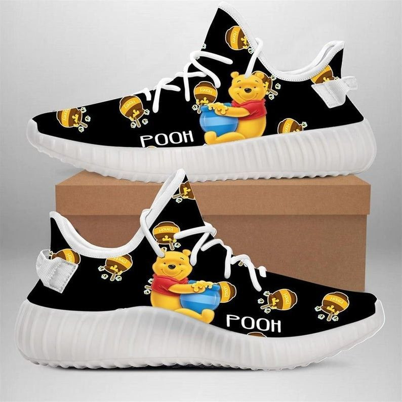 Pooh Custom Yeezy Boost 350 Sneakers Shoes Birthday Gift Idea For Him Son Boyfriend Father’S Day Shoes Yeezy Sneakers H94