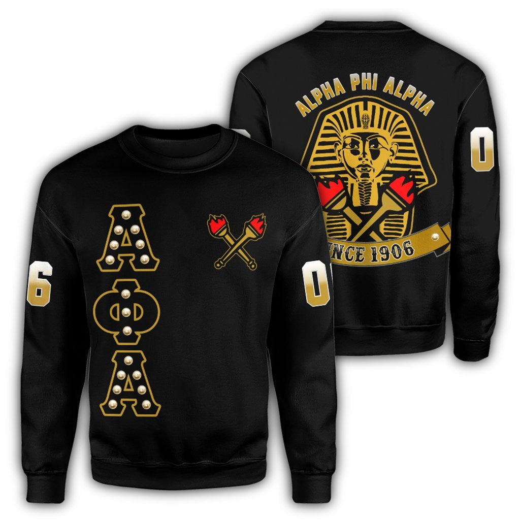 Fraternity Sweatshirt – Alpha Phi Alpha Crystal Black Sweatshirt